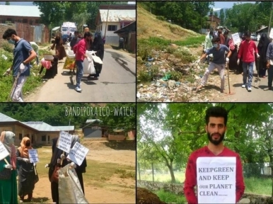 Senior citizens of Bandipora village in Kashmir participate in day-long cleanliness 